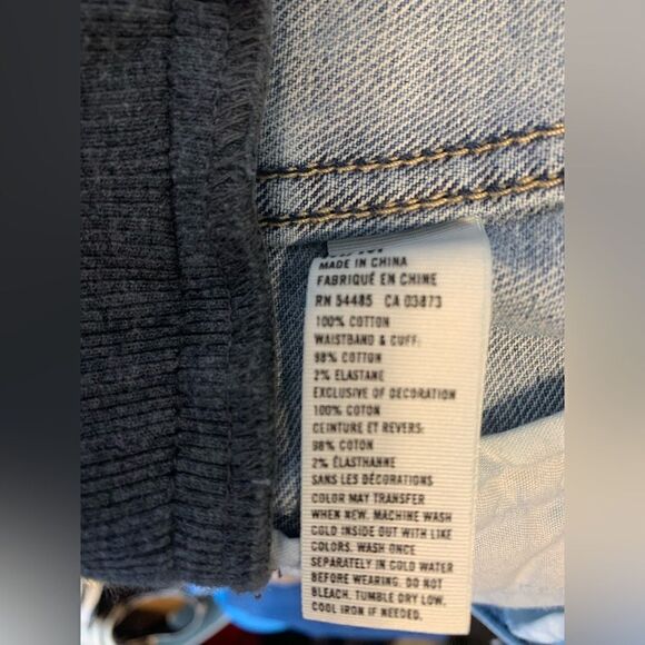 American Eagle denim hooded jacket size M - Picture 5 of 9